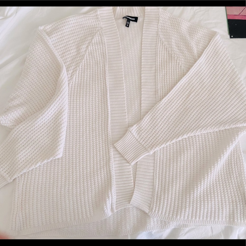 Open knit cardigan!  Super comfy!